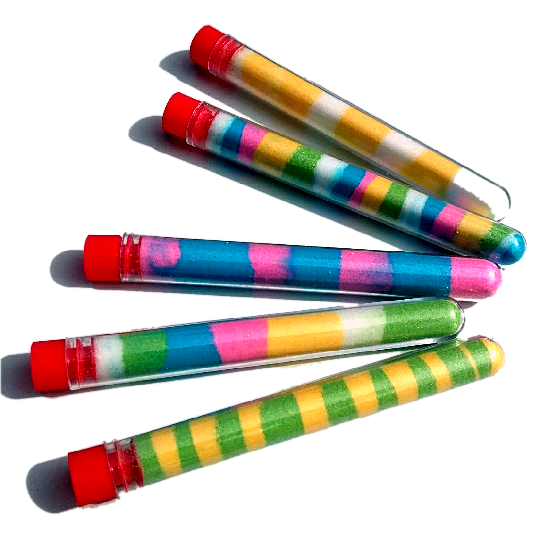 Sandy Candy 250-Pack Test Tubes | Edible Sand Art for Fundraisers & Events